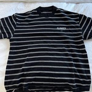 Men’s All Saints T-shirt, size Large, black